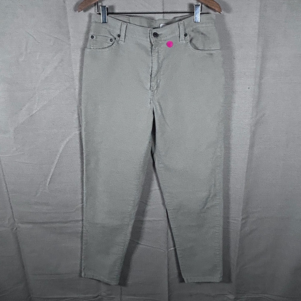Levis 550 Vintage Relaxed Fit Tapered Leg Corduroy Pants Tan Beige 12 M Mis